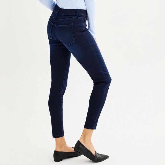 NWT Nine West Mid-rise Pull On Skinny Jeans Size 4 - Picture 2 of 8